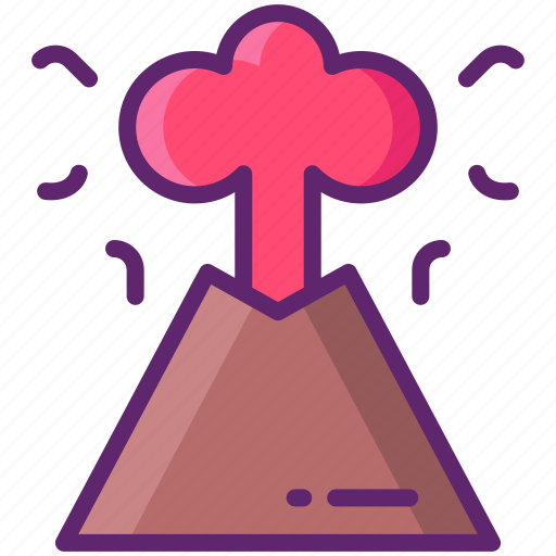 Volcano, erruption, nature, mountain icon - Download on Iconfinder