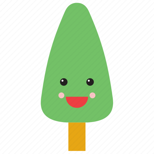 Cypress emoji  emoticon face nature  smiley tree icon