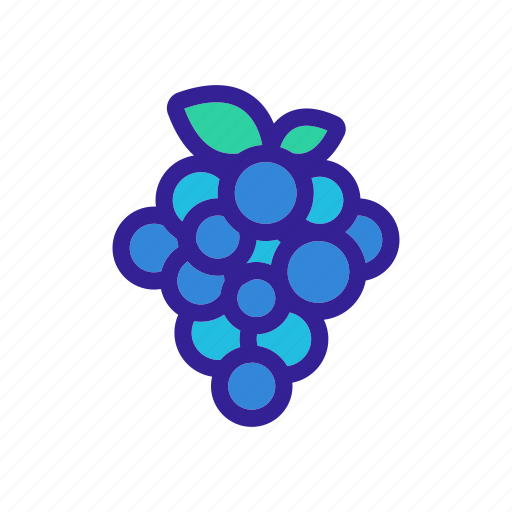 Berry, contour, fruit, grape, leaf, wine icon - Download on Iconfinder