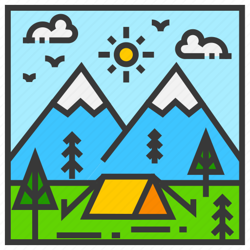 Camping, field, landscape, mountain, nature, outdoor, park icon - Download on Iconfinder