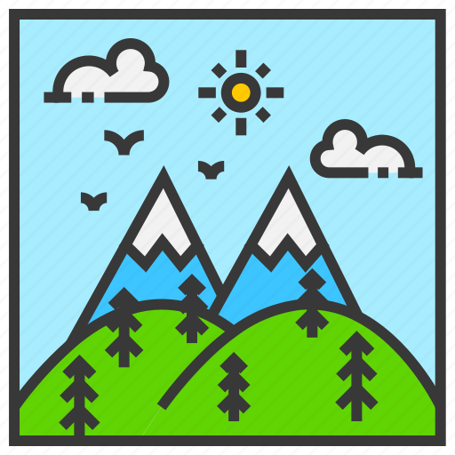 Field, hill, landscape, mountain, nature, outdoor, park icon - Download on Iconfinder