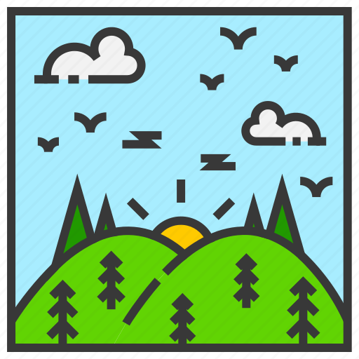 Field, hill, landscape, mountain, nature, outdoor, park icon - Download on Iconfinder