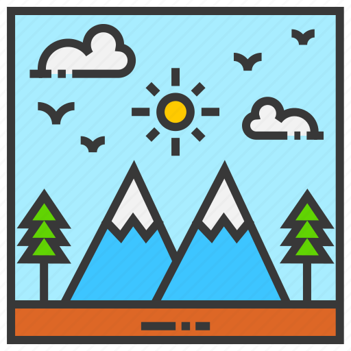 Field, landscape, mountain, nature, outdoor, park icon - Download on Iconfinder