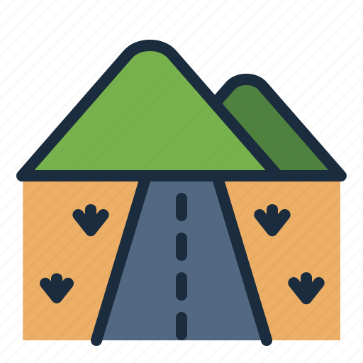 Road, mountain, nature, landscape, scene, scenery icon - Download on Iconfinder