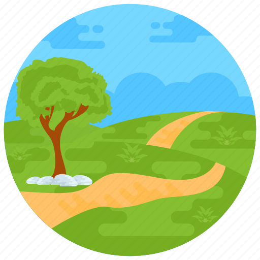 Nature, landscape, scenery, meadow, countryside icon - Download on Iconfinder