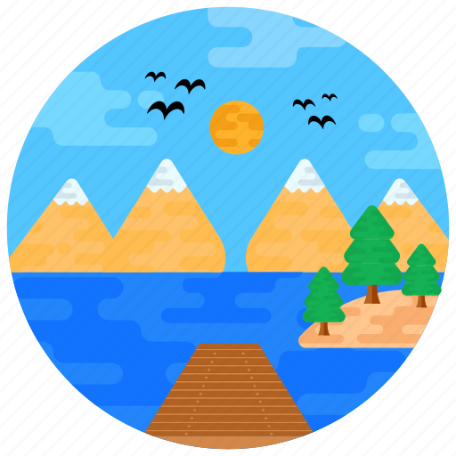 Landscape, hill station, holiday beach, scenery, hilly place icon - Download on Iconfinder