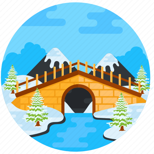 Landscape, hill station, scenery, hilly place, bridge icon - Download on Iconfinder