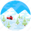winter, landscape, house, winter landscape, snowy house 
