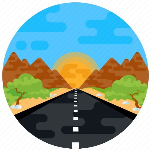 Pathway, highway, hills road, mountains road, nature icon - Download on Iconfinder