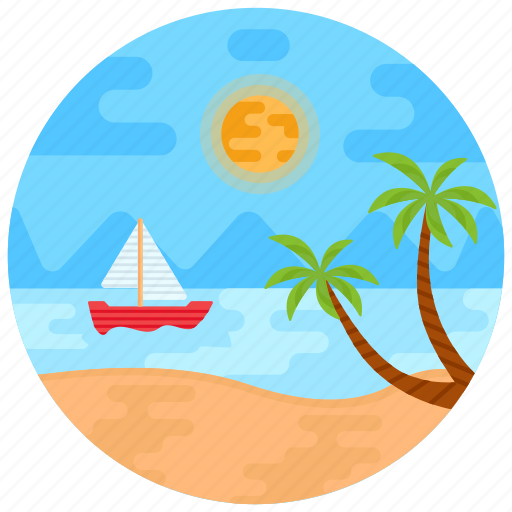 Island, beach, tropical place, river, boating icon - Download on Iconfinder
