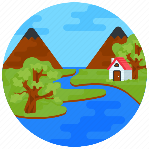 Hill station, hills, landscape, mountains, nature icon - Download on Iconfinder