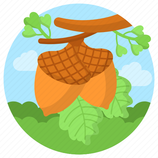 Nuts, tree, landscape, nature, love, dry fruit, ecology icon - Download on Iconfinder