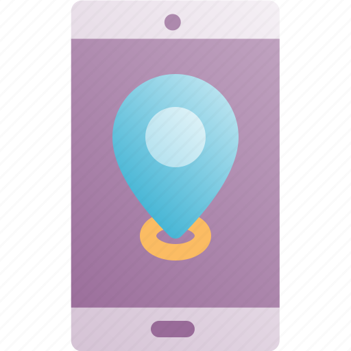 Gps, mobile, smartphone, map, placeholder, pin, location icon - Download on Iconfinder