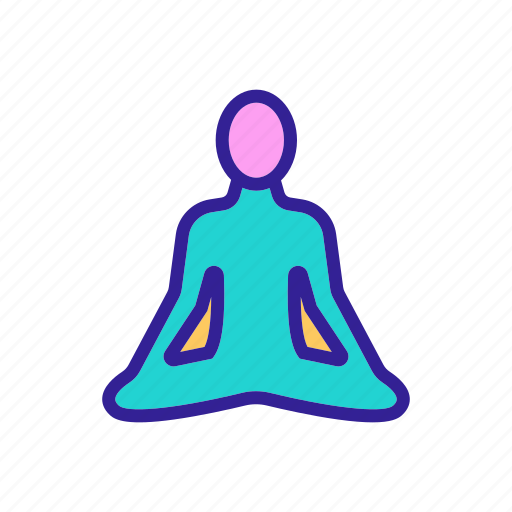 Contour, health, meditation, naturopathy, relaxation, traditional, yoga icon - Download on Iconfinder