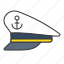 cap, captain sailor hat, hat, nautical, sailor hat 