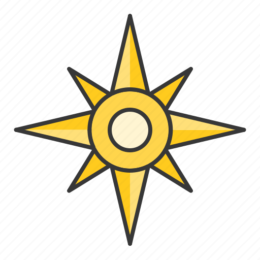 Compass, nautical, north star, star icon - Download on Iconfinder