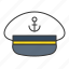 cap, captain, captain sailor hat, hat, nautical, sailor hat 