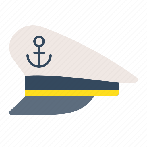 Captain, captain sailor hat, hat, nautical, sailor hat, sea icon - Download on Iconfinder