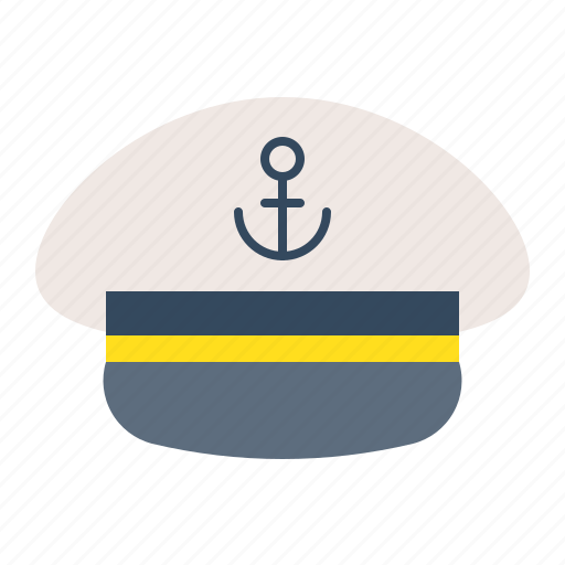Cap, captain, captain sailor hat, hat, nautical, sailor hat, sea icon - Download on Iconfinder