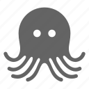animal, octopus, squid, tentacle