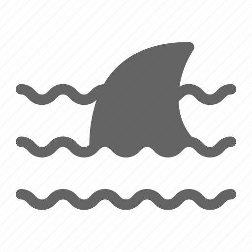 Ocean, sea, shark, wave icon - Download on Iconfinder