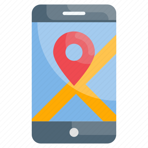 App, gps, localization, map, mobile, phone icon - Download on Iconfinder
