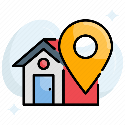 Home, location, pin, house, navigation icon - Download on Iconfinder