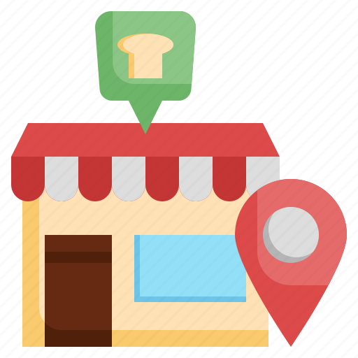 Navigation, bakery, location, maps, marker icon - Download on Iconfinder