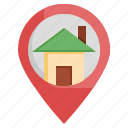 navigation, home, location, maps, pin, map, pointer
