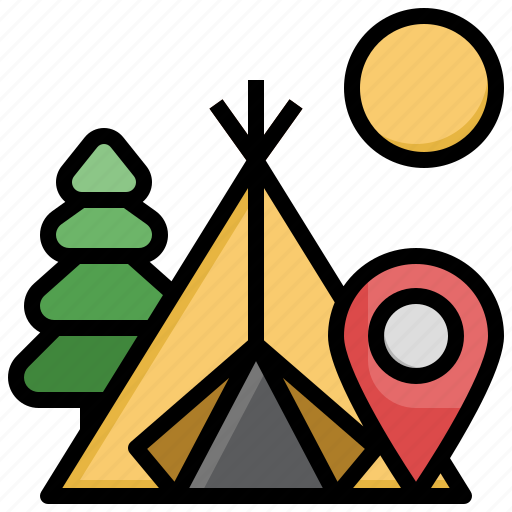 Navigation, camp, area, signaling, camping, rural icon - Download on Iconfinder