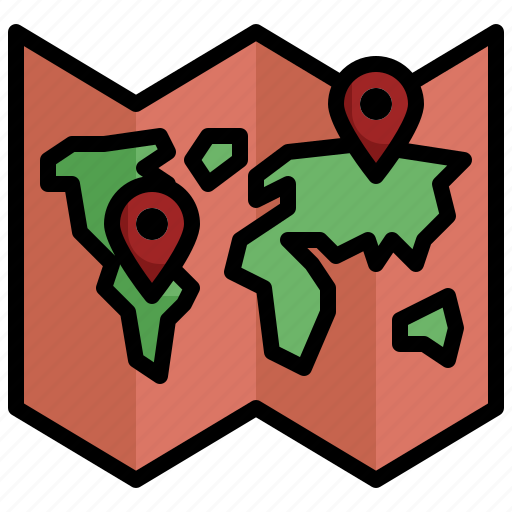 Navigation, world, map, geography, globe, global icon - Download on Iconfinder