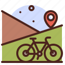 bike, location, map, gps