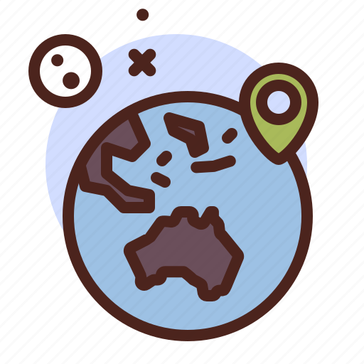 Earth, pin, map, gps, location icon - Download on Iconfinder