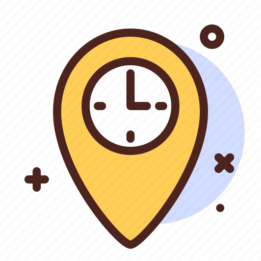 Pin, time, map, gps, location icon - Download on Iconfinder
