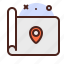 scroll, map, gps, location 