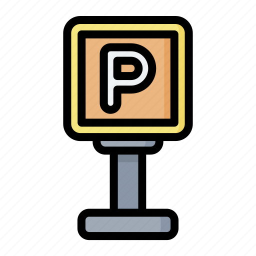Automobile, car, parking, sign, signaling icon - Download on Iconfinder