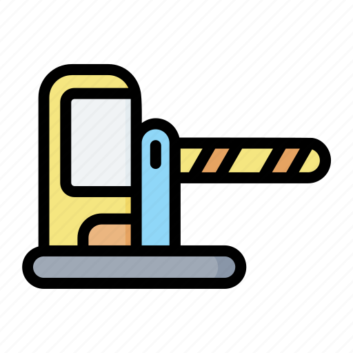 Barrier, closed, gate, road, security icon - Download on Iconfinder