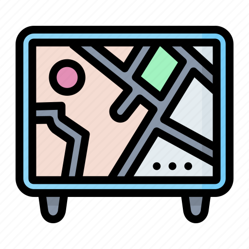 Geolocation, map, pin, location icon - Download on Iconfinder