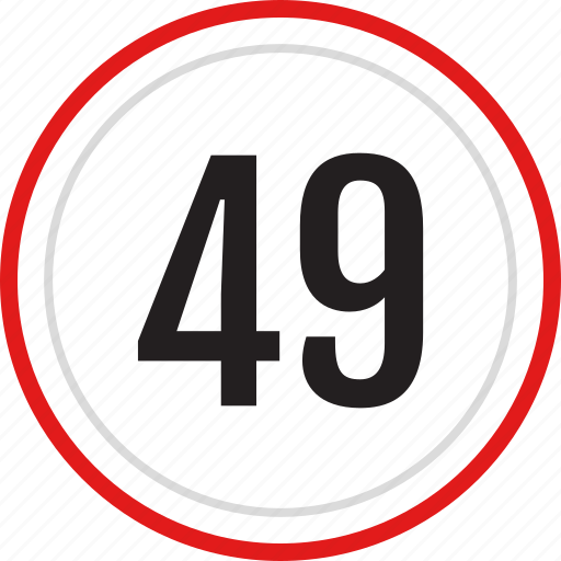 49, number, numbers icon - Download on Iconfinder