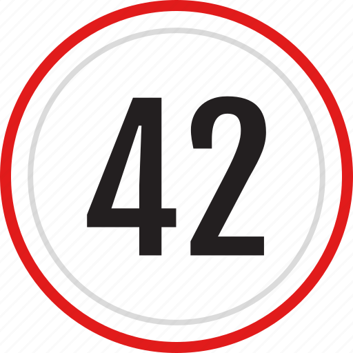 42, numbers, number icon - Download on Iconfinder