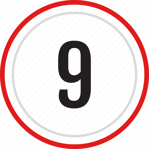 Nine, numbers, number icon - Download on Iconfinder