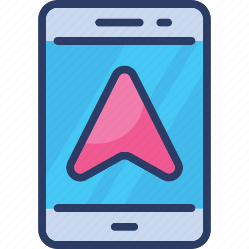 Arrow, direction, gps, map, mobile, navigation, smartphone icon - Download on Iconfinder