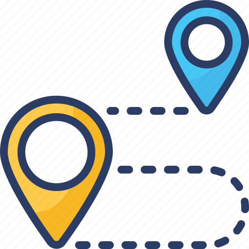 Destination, direction, location, path, pin, position, route icon - Download on Iconfinder