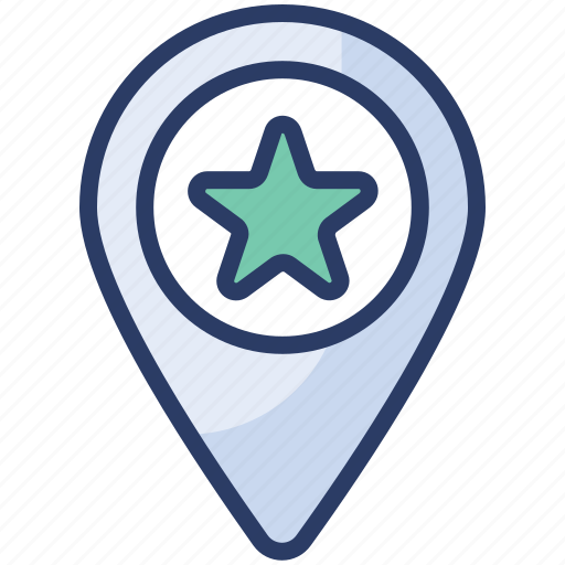 Favorite, location, map, marker, pin, star, targeting icon - Download on Iconfinder