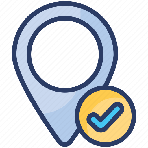 Approve, check, navigation, pin, right, true, verify icon - Download on Iconfinder