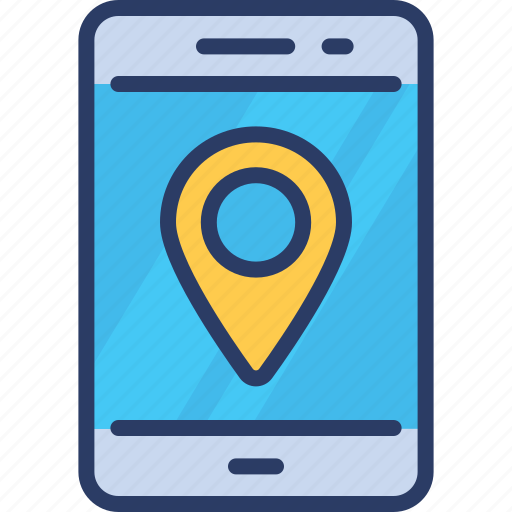 Gps, location, maps, mobile, navigation, online, pin icon - Download on Iconfinder
