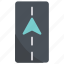 road, navigation, arrow, direction, location, gps, map, route 