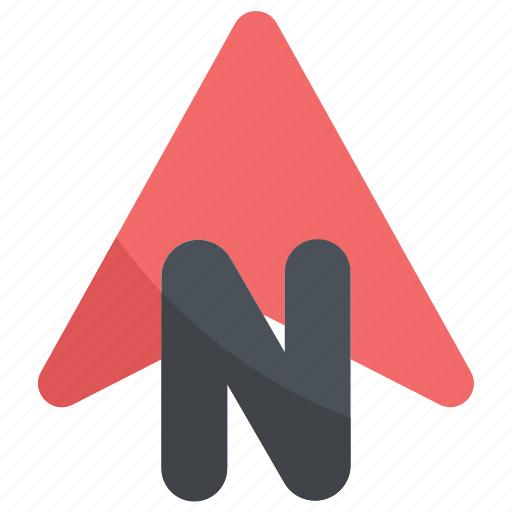 North, navigation, location, direction, pointer, gps icon - Download on Iconfinder