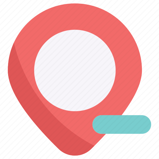 Remove, location, remove location, navigation, placeholder, delete, pin icon - Download on Iconfinder