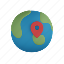 globe, earth, map, location, pin, global, planet